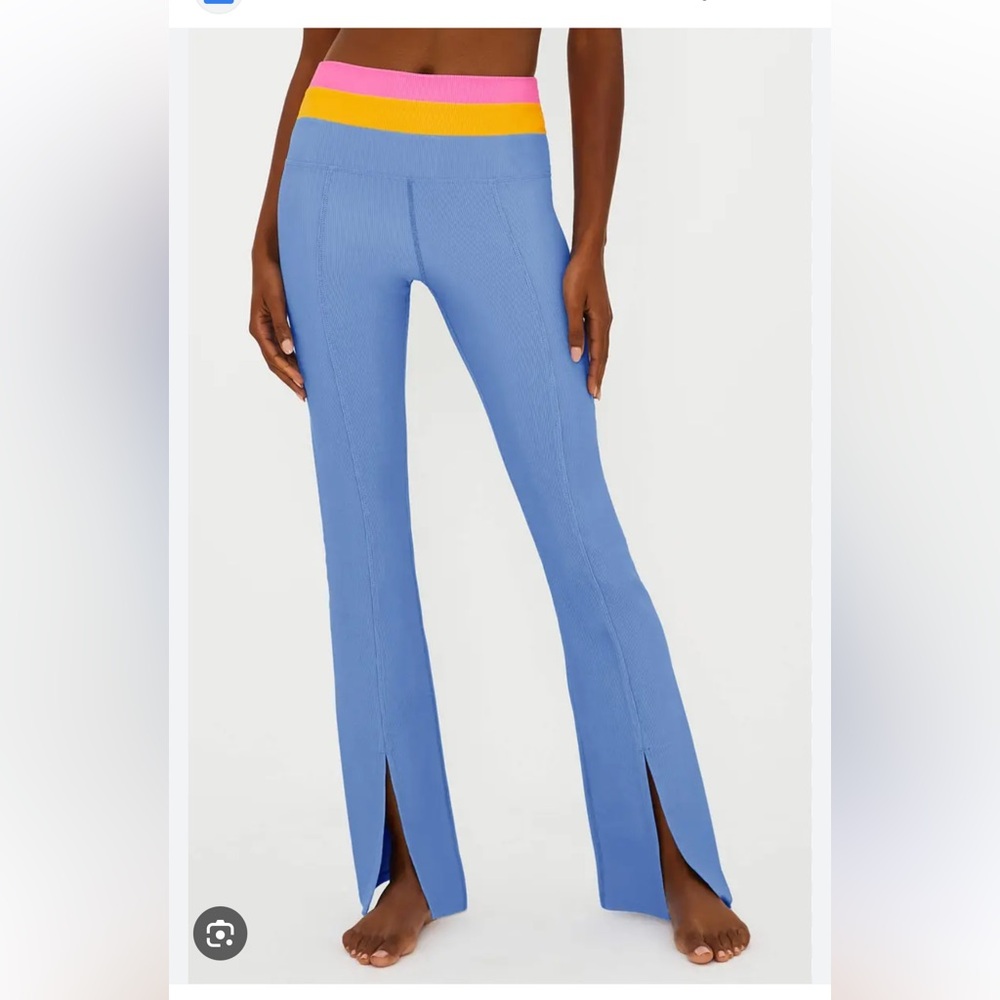 Beach Riot Amalfi Split Cuff Rib Flare Pant